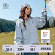 KOLON SPORT/可隆2L防水沖鋒衣 男女同款透濕防風(fēng)耐磨寬松情侶款夾克外套 LHJK5WTT27-LB 淺藍(lán)色 S 165/88A