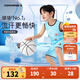 Converse 匡威男童背心+短褲2件套2025夏季新款舒適透氣兒童短袖套裝 天空藍 140 /68 【建議身高128-140cm】