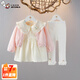 奧特曼童裝兒童套裝春秋季女童連衣裙三件套可愛(ài)0-3歲外出服新生兒衣服 粉紅色 73 建議7-9個(gè)月13-18斤