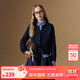 ELLE KIDS法式學(xué)院風(fēng)娃娃領(lǐng)毛衣女童秋季新款粗針蘑菇扣針織長(cháng)袖開(kāi)衫