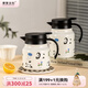 摩登主婦mototo熊貓保溫壺帶茶隔家用大容量熱水壺卡通保溫瓶燜茶壺送禮 mototo茶隔保溫壺-小河邊 0.8L