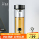 希諾雙層玻璃杯男家用商務(wù)辦公泡茶杯子車(chē)載過(guò)濾水杯XN-6702 345mL