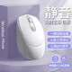 AZMI無(wú)線(xiàn)鼠標藍牙雙模辦公靜音男女生可充電適用華碩惠普聯(lián)想戴爾筆記本電腦游戲2025無(wú)限 雪域白/單?！?.4G無(wú)線(xiàn)版】-充電/靜音按鍵