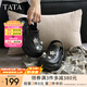 他她（TATA）黑色包頭拖鞋女厚底洞洞鞋女外穿半拖涼鞋2025夏7H801BH5 黑色 37-38