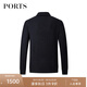 PORTSPorts男裝秋款商務(wù)休閑舒適套頭毛衣MD9K097KKW004 BLACK L