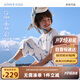 愛慕兒童家居服男童孩蘭精莫代爾短袖上衣七分褲睡衣套裝男藍(lán)鯨170