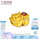 六福珠寶七夕情人節(jié)禮物 貔貅黃金轉(zhuǎn)運(yùn)珠硬金鎏彩足金串珠 金重約0.44克