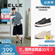 百麗時(shí)尚潮搭休閑鞋男25春新牛皮舒適厚底系帶板鞋A1822AM5 黑色 39 (245mm)