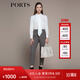 PORTS寶姿女裝2022秋冬新款長褲 丈青色格子 8