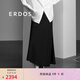 ERDOS 春夏魚尾裙修身顯瘦老錢風(fēng)時尚休閑日常度假風(fēng)女半身裙 黑 L 165/72A