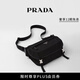 PRADA/普拉達【禮物】男士Re-Nylon和Saffiano牛皮革單肩包 黑色
