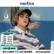 nautica white sail 白帆×Cityboy 日系中性寬松休閑全棉條紋短袖POLO衫KW3207 湛藍(lán)41C（232） M