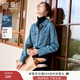 香影復古牛仔襯衫女2025春秋新款高級感復古上衣疊穿藍色內搭襯衣 牛仔藍 M