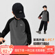 左西男童德絨打底衫半高領(lǐng)2025新款兒童冬裝男孩長袖T恤潮 黑色 160