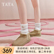 他她（TATA）姜珮瑤同款絨絨靴雪地靴女加絨保暖冬季毛毛棉鞋WDX32DD4 WDX32DD4灰駝（仿毛里） 37