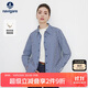 Navigare意大利小帆船女長(cháng)袖襯衫硬挺條紋牛仔布襯衣外套2333045504藍白M