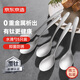 京東京造 鈦健康勺子 湯勺家用不銹鋼水滴勺【長(cháng)柄加深】5只套裝