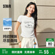 森馬（Semir）涼感T|短袖T恤女短款小狗夏2025小心機修身正肩上衣109325100020