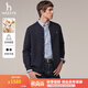 哈吉斯（HAZZYS）男裝 秋冬款毛衣外套棉/羊毛混紡針織開(kāi)衫男ABYZD0CCX22 深藏青色DN XL （180/100A 50）
