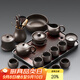 唐豐紫砂功夫茶具套裝家用客廳輕奢高檔西施茶壺茶杯蓋碗辦公泡茶整套 千川長(cháng)黑+紫韻西施壺15頭+品圣