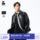 杰克·瓊斯翻領寬松PU夾克外套224121031 黑色E41 170/92A/S