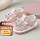 婧麒（JOYNCLEON）寶寶涼鞋夏季學(xué)步1-3歲嬰兒鞋防滑軟底包頭叫叫鞋男女寶寶鞋子 粉色熊【亮燈款】 20 碼【內(nèi)長13.5cm腳長13cm】