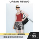 UR2025秋季新款女裝休閑簡(jiǎn)約百搭短款修身吊帶背心UWJ450091 大紅 S