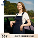 Navigare意大利小帆船減齡牛仔背帶裙女士夏季氣質(zhì)吊帶裙時尚女裝連衣裙 海軍藍(lán) XL 碼