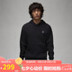 Jordan男子喬丹 飛人Logo 連帽套頭衫 加絨衛(wèi)衣FJ7775-010黑L