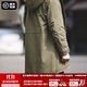 馬登工裝美式復古M51魚(yú)尾風(fēng)衣中長(cháng)款連帽外套男軍大衣派克服棉服秋冬 軍綠色（版型較為寬松） L