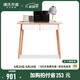 源氏木語 全實木書桌環(huán)保歐洲櫸木桌子家用寫字臺現(xiàn)代簡約寫字桌 0.8米拼色雙抽書桌【全白抽面】