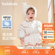巴拉巴拉嬰兒花版羽絨服女童冬季短款外套保暖2024甜美時(shí)尚萌208424107010