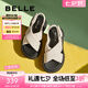 百麗（Belle）休閑舒適涼鞋女厚底增高休閑涼鞋B1850BL4 米色 36 (230mm)