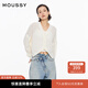 moussy 女裝新品clean fit簡(jiǎn)約通勤風(fēng)針織開(kāi)衫028IS470-3071 010白色 均碼