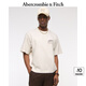 ABERCROMBIE & FITCH男裝女裝情侶裝25夏季新款度假風(fēng)棉質(zhì)印花短袖T恤KI123-5053 白色 S (175/92A)