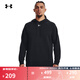 安德瑪（UNDERARMOUR）秋冬Rival男子抓絨運動休閑衛(wèi)衣1379757 黑色001 XXL