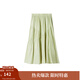 茵曼（INMAN）2025夏女新款A(yù)字半身裙復(fù)古時(shí)尚松緊腰遮肉顯瘦小個(gè)子中長(zhǎng)裙子 清水綠 M