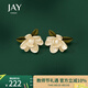 Jay 2025新款潮梔子花耳釘女花朵耳飾耳環(huán)教師節(jié)禮物老師