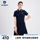 Navigare意大利小帆船女士連衣裙25春夏季新品修身顯瘦POLO裙休閑簡約裙子 海軍藍(lán) L