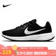 耐克NIKE跑步鞋男緩震透氣REVOLUTION 6運動(dòng)鞋DC3728-003黑白42