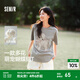 森馬（Semir）短袖t恤女中長款寬松可愛小羊印花2025夏新款狗狗印花純棉套頭衫 中花灰00513-可愛小羊 M