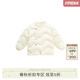 white wheat男童2024冬季外套女寶寶抗菌鴨絨上衣小孩子保暖羽絨服 米白 90cm