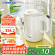 虎牌（TIGER）電熱水壺 雙層防燙 快燒水壺 PCG-G10C 1L電水壺 白色