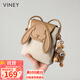 viney牛皮包包女包小眾手機小包輕奢斜挎單肩生日禮物高級感送女友老婆