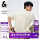 杰克·瓊斯（JACK&JONES） 新款重磅棉寬松復(fù)古哥特字母發(fā)泡印情侶短袖T恤男裝225101028