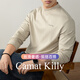 Camat Killy【液氨總裁T】2025秋冬親膚抗靜電高端男士半高領(lǐng)打底衫長(cháng)袖T恤 卡其色（柔軟舒適親膚） 【全場(chǎng)滿(mǎn)2件減50元】 L 115-130斤