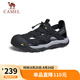 駱駝（CAMEL）透氣網(wǎng)布疏水防撞包頭城市戶(hù)外運(yùn)動(dòng)涼鞋男 G14M396625 黑色 42 