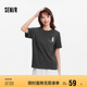 森馬（Semir）[商場同款]短袖T恤女小狗刺繡夏季2025寬松衣服休閑101325100092