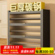 江緯鞋柜門(mén)口入戶(hù)柜一體靠墻收納架多層家用門(mén)口新款2025 【加厚碳鋼】灰9層長(cháng)120高149cm