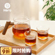 Hero 日式錘紋杯透明玻璃咖啡杯耐高溫茶杯防滑水杯手沖咖啡杯 錘紋壺+2只錘紋杯
